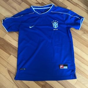 COPY - Vintage Brazil Soccer Jersey CBF club. Brazil National Team